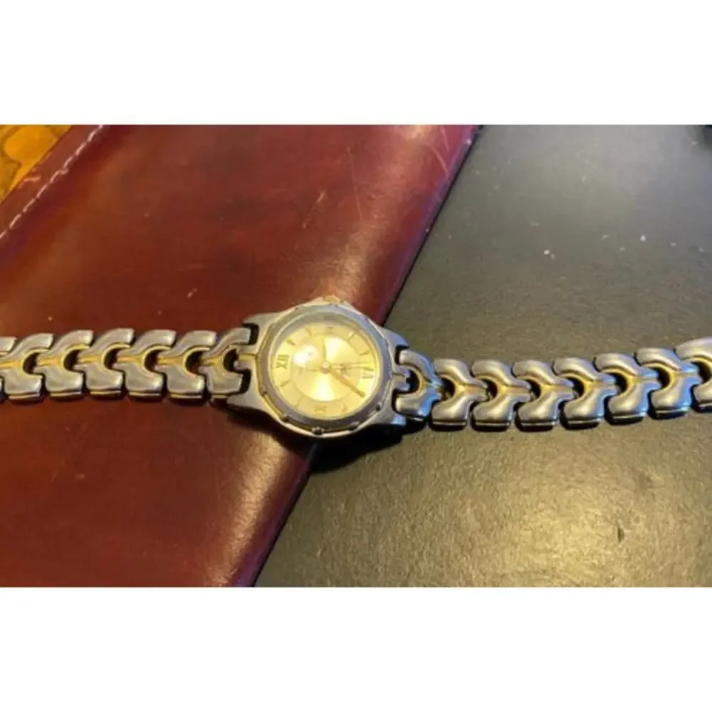 Women's Two Tone Relic Wet Watch, WR to 165ft, Date, Bracelet Band